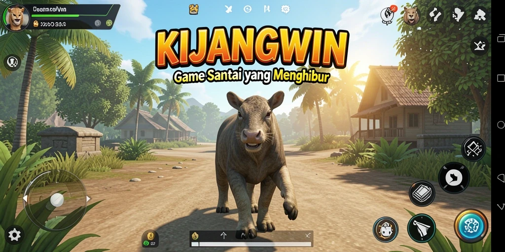 Screenshot gameplay KIJANGWIN yang menarik dan penuh warna.