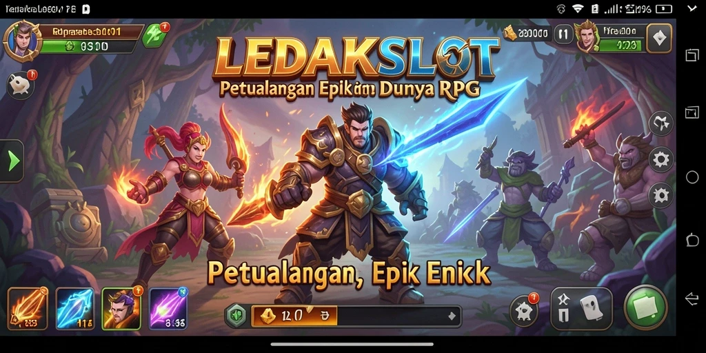 Cuplikan gameplay seru LEDAKSLOT yang menampilkan pertarungan epik.