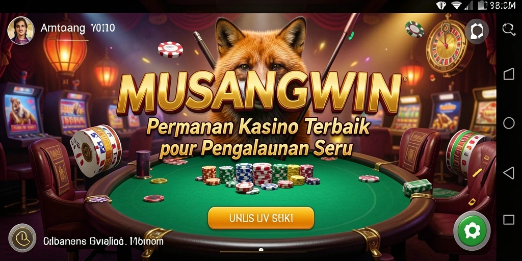 Tampilan gameplay seru dari MUSANGWIN dengan berbagai mesin slot.