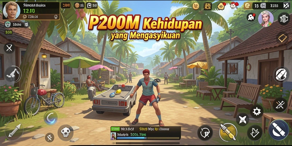 Tangkapan layar gameplay P200M yang mendebarkan dan interaktif.