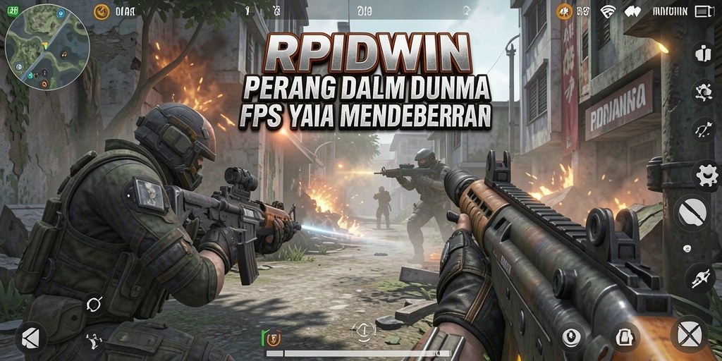Tampilan gameplay RPIDWIN yang intens dan mendebarkan.