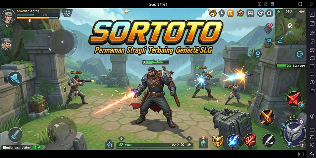 Tampilan screenshot SORTOTO menunjukkan intensitas gameplay strategis.